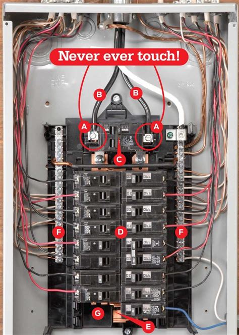 can i enter an electric box from the bottom|wiring in breaker box.